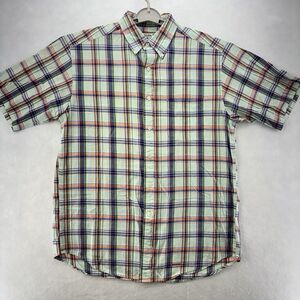Brooks Brothers Mens Medium Original Polo Madras Plaid Button Down Shirt Classic